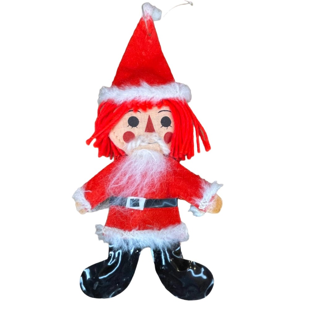 Vintage Raggedy Andy Cloth Ornament 6in Christmas Holiday‎ Collectible
